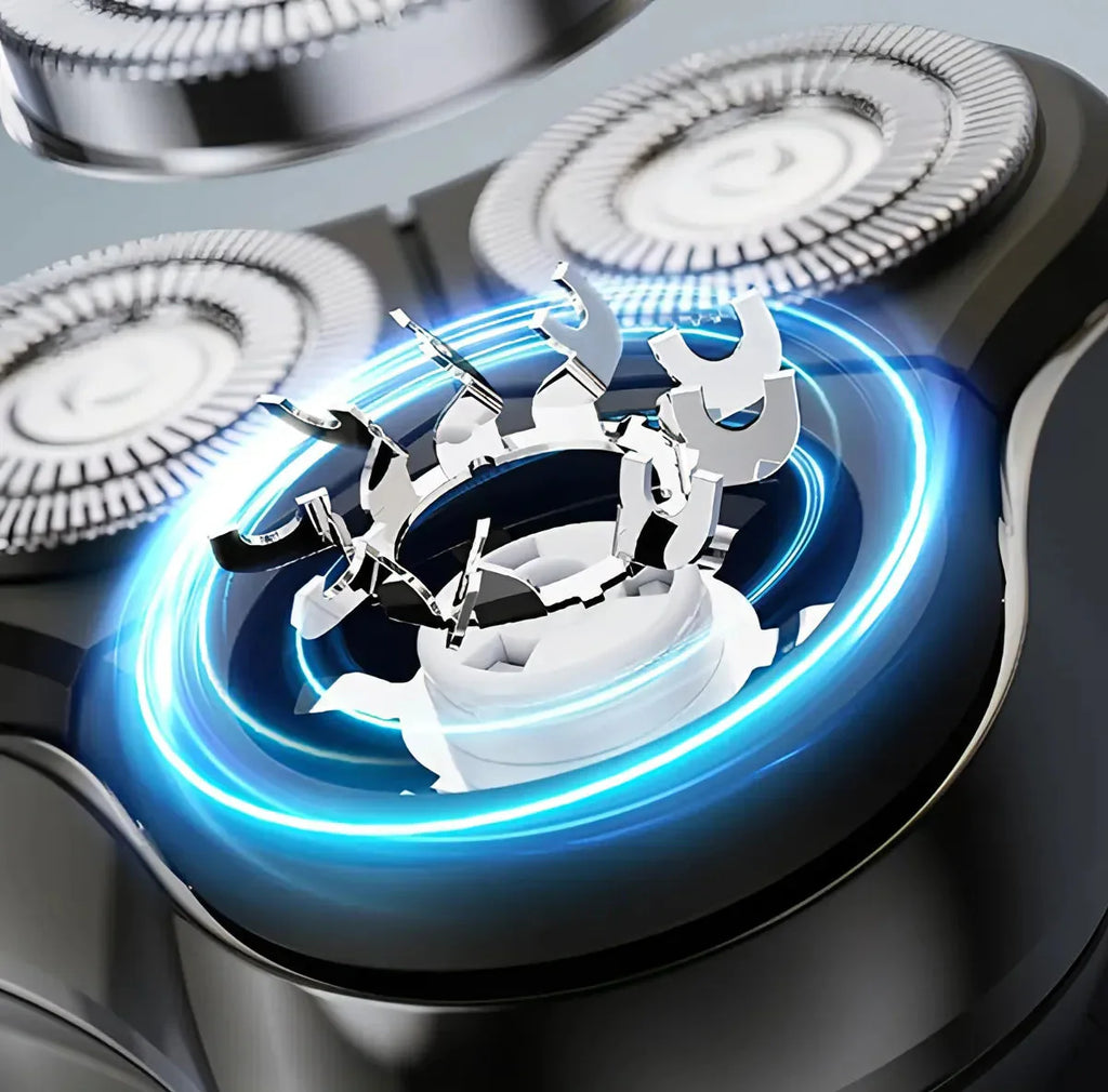 Gros plan sur un brûleur de cuisinière à lame avec effet de flamme bleue
