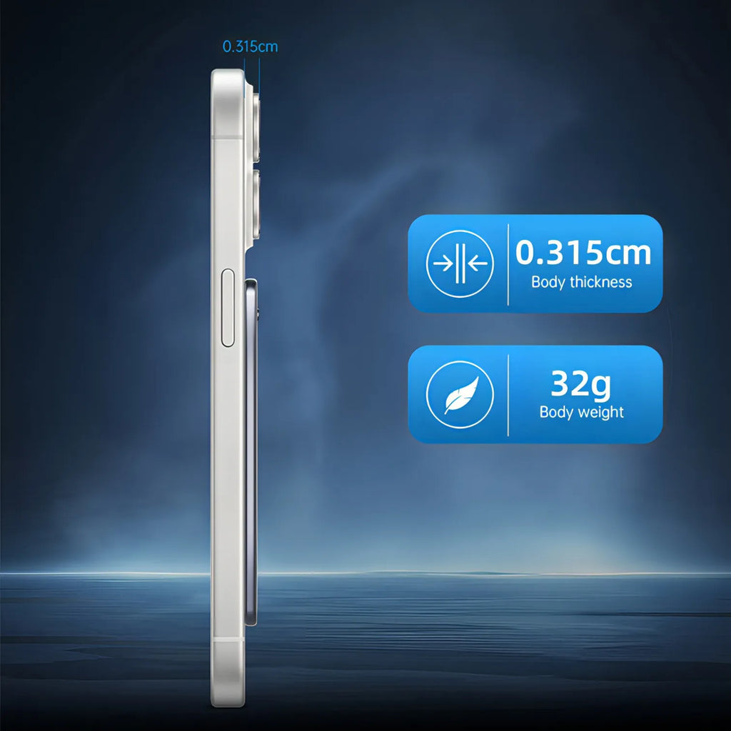 Korons Enregistreur Vocal Ultrafin et Léger Épaisseur de seulement 0,315 cm et poids de 32 g — facile à transporter partout.