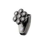 Korons Rasoir Tête Chauve avec têtes multiples sur fond blanc