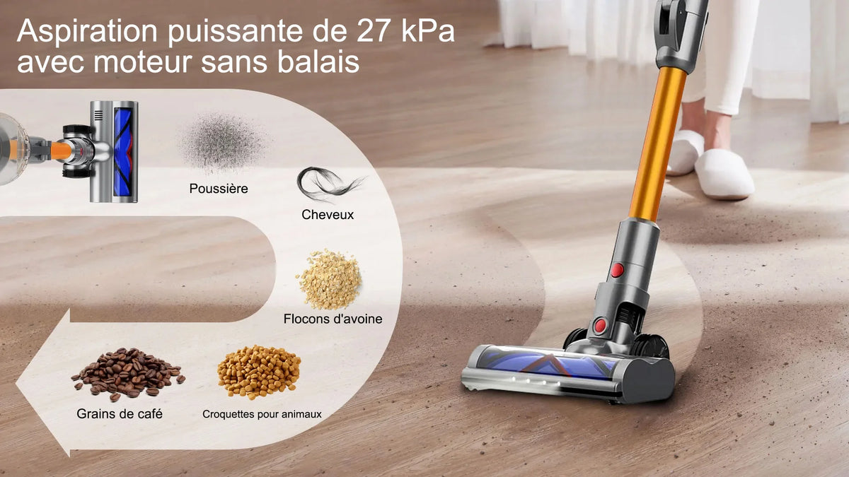 Nexora Aspirateur détail du manche