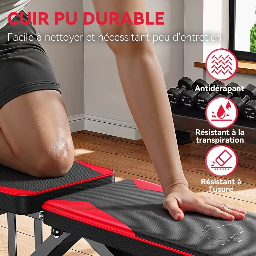 SilvanHome Banc Musculation cuir PU
