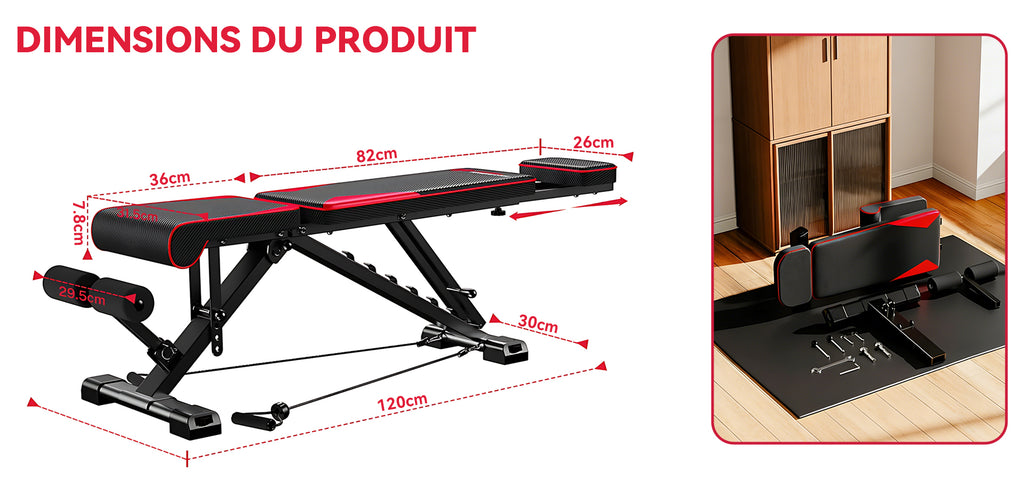 SilvanHome Banc Musculation moments training banner