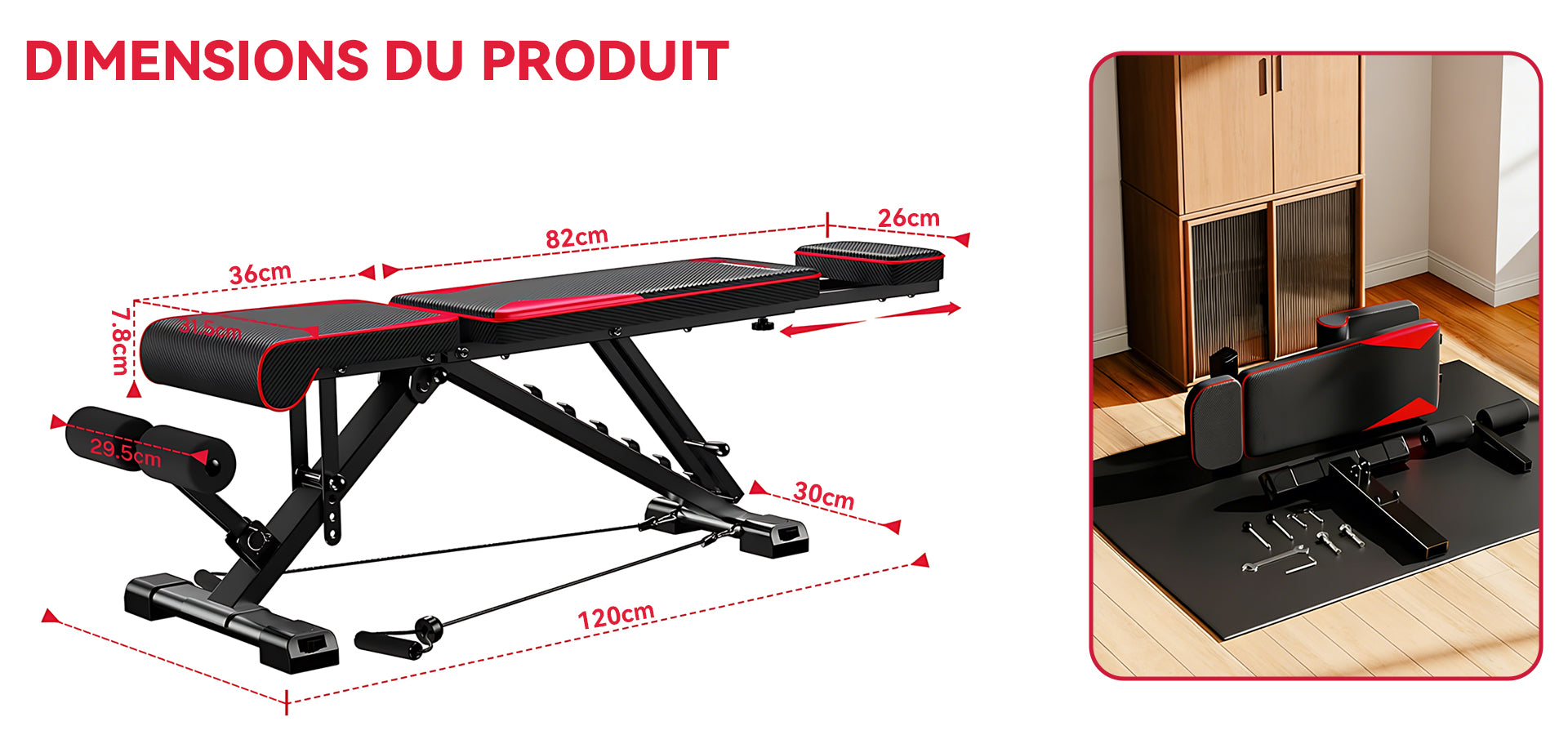 SilvanHome Banc Musculation moments training banner