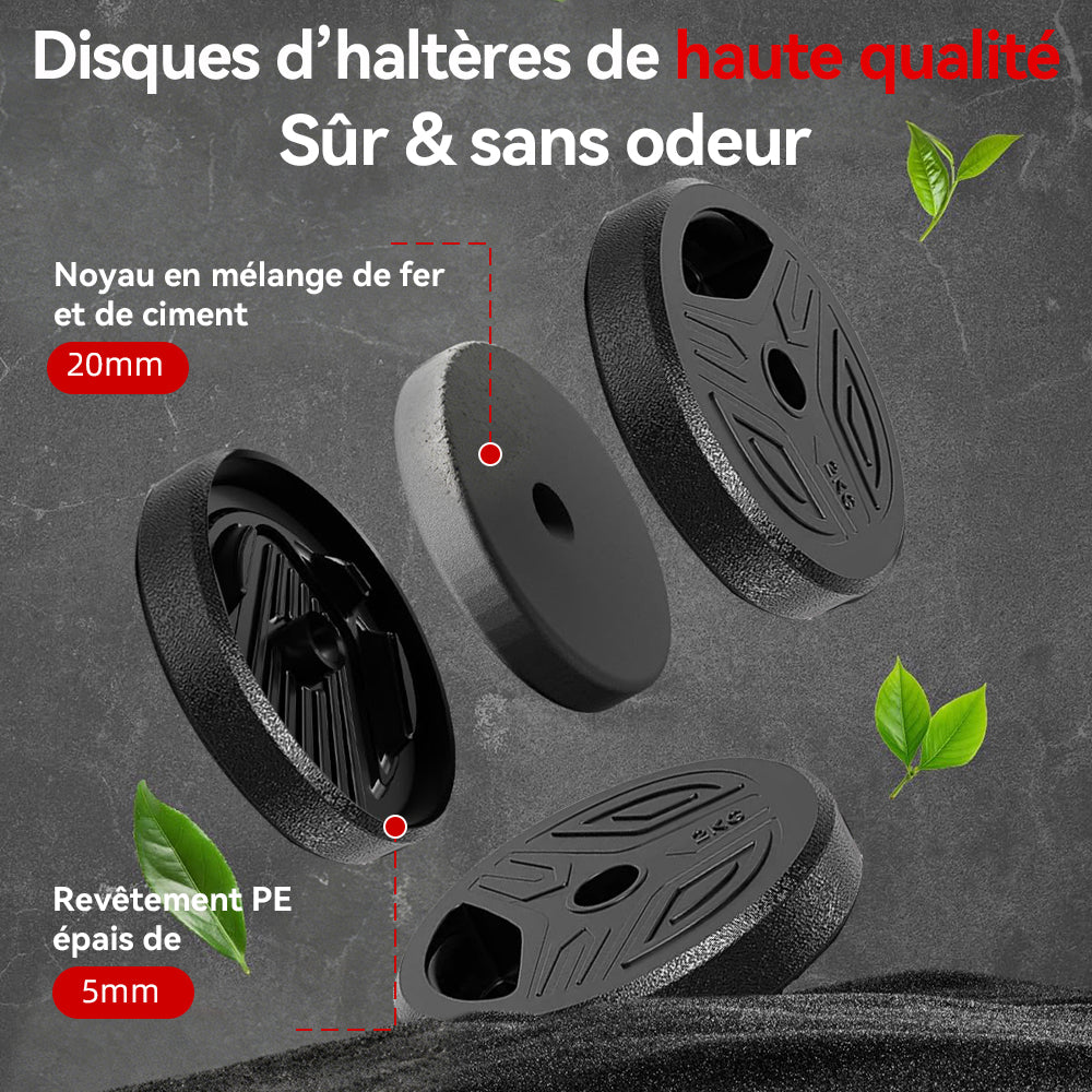 SilvanHome Haltères matériaux haute qualité