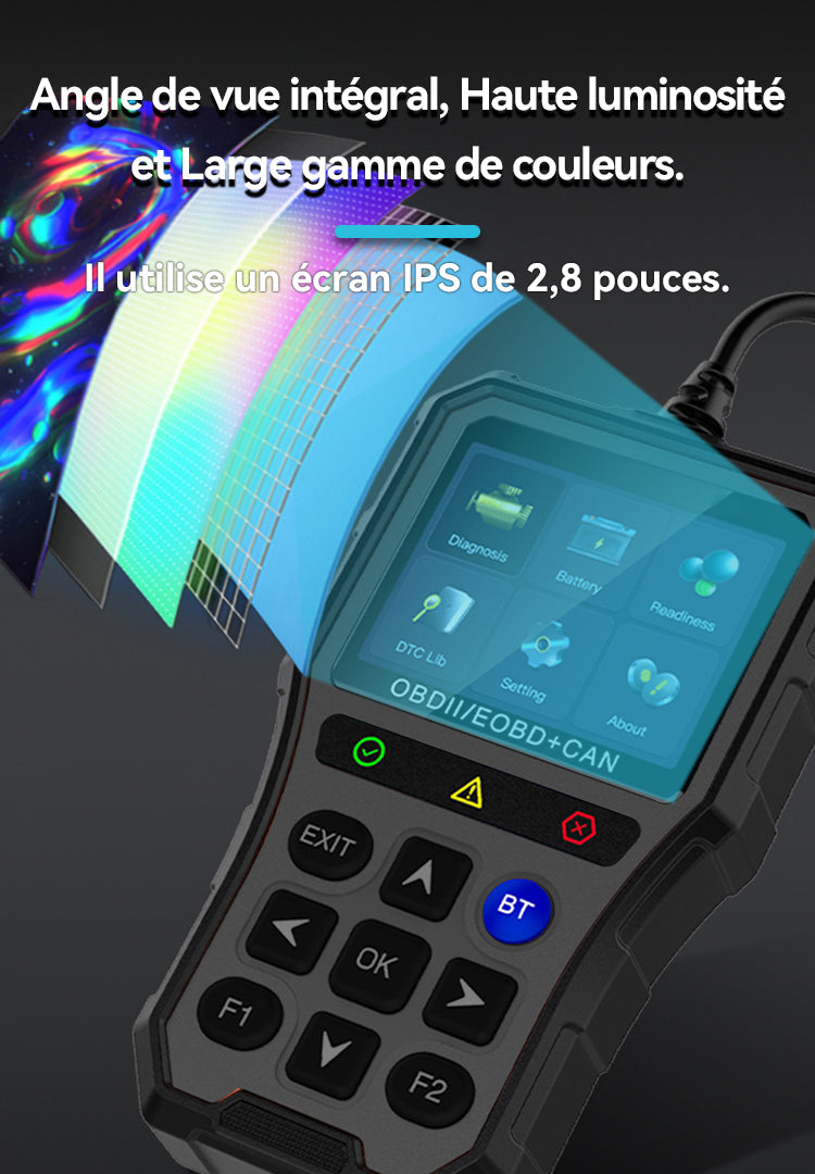SilvanHome Diagnostic Auto Outil Scanner angle de vue intégral