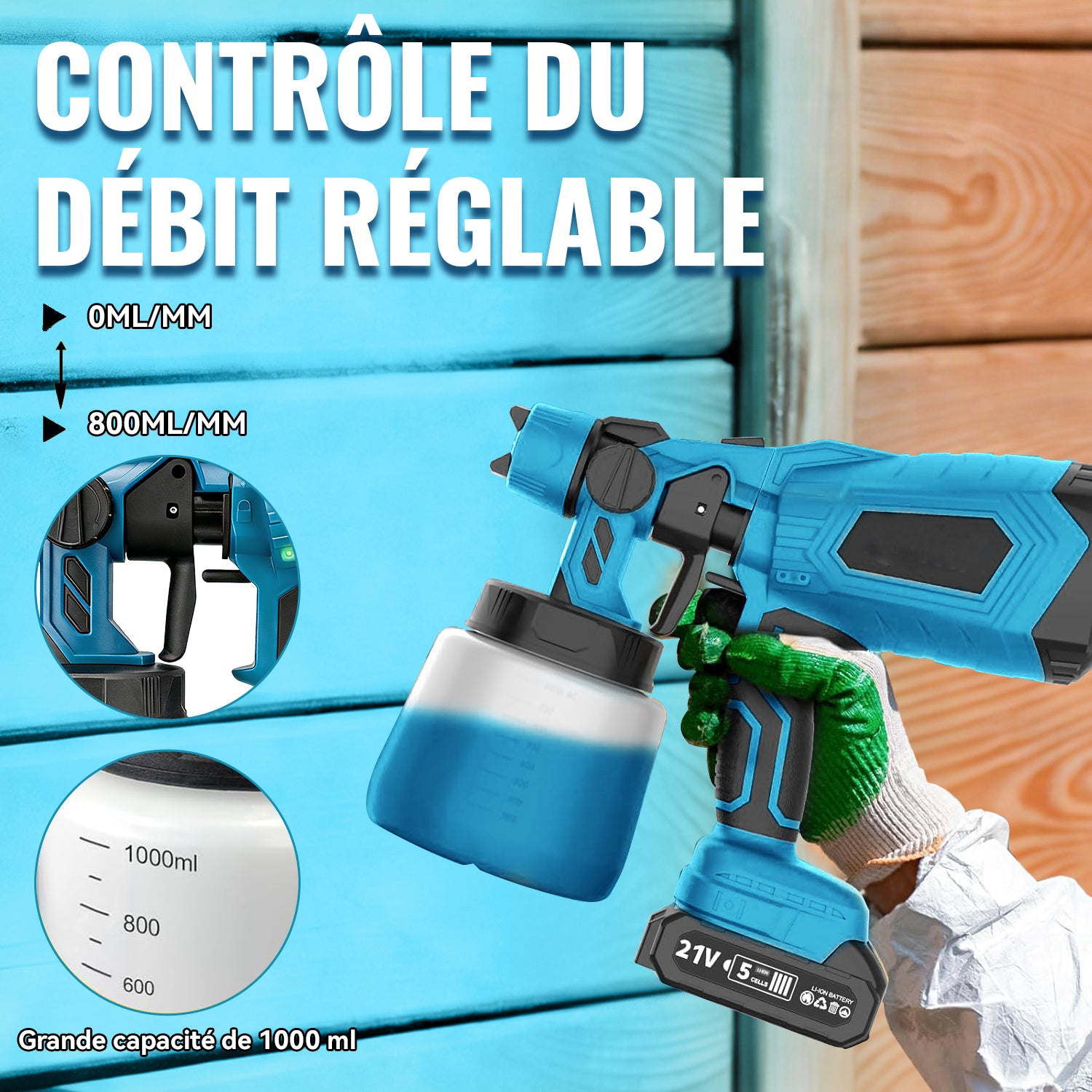 SilvanHome Pistolet réglage débit