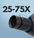 Télescope Bosco HD-7 avec objectif zoom 25-75x80 mm

