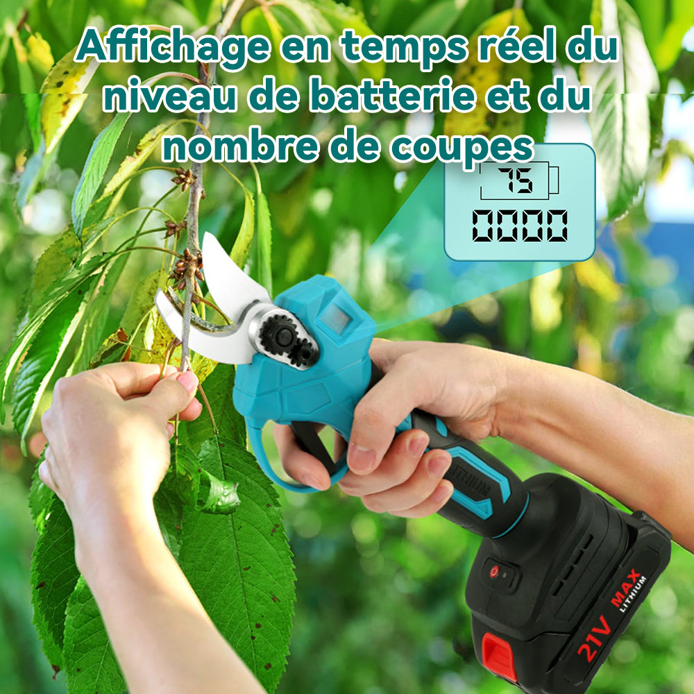 SilvanHome Sécateur suivi temps réel batterie coupes