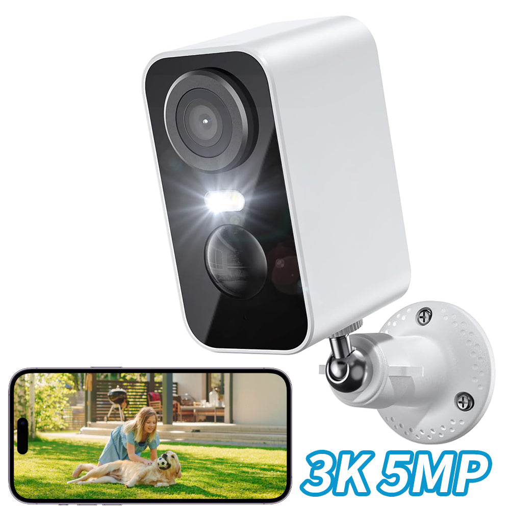 SilvanHome Caméra Surveillance - Alimentation par batterie